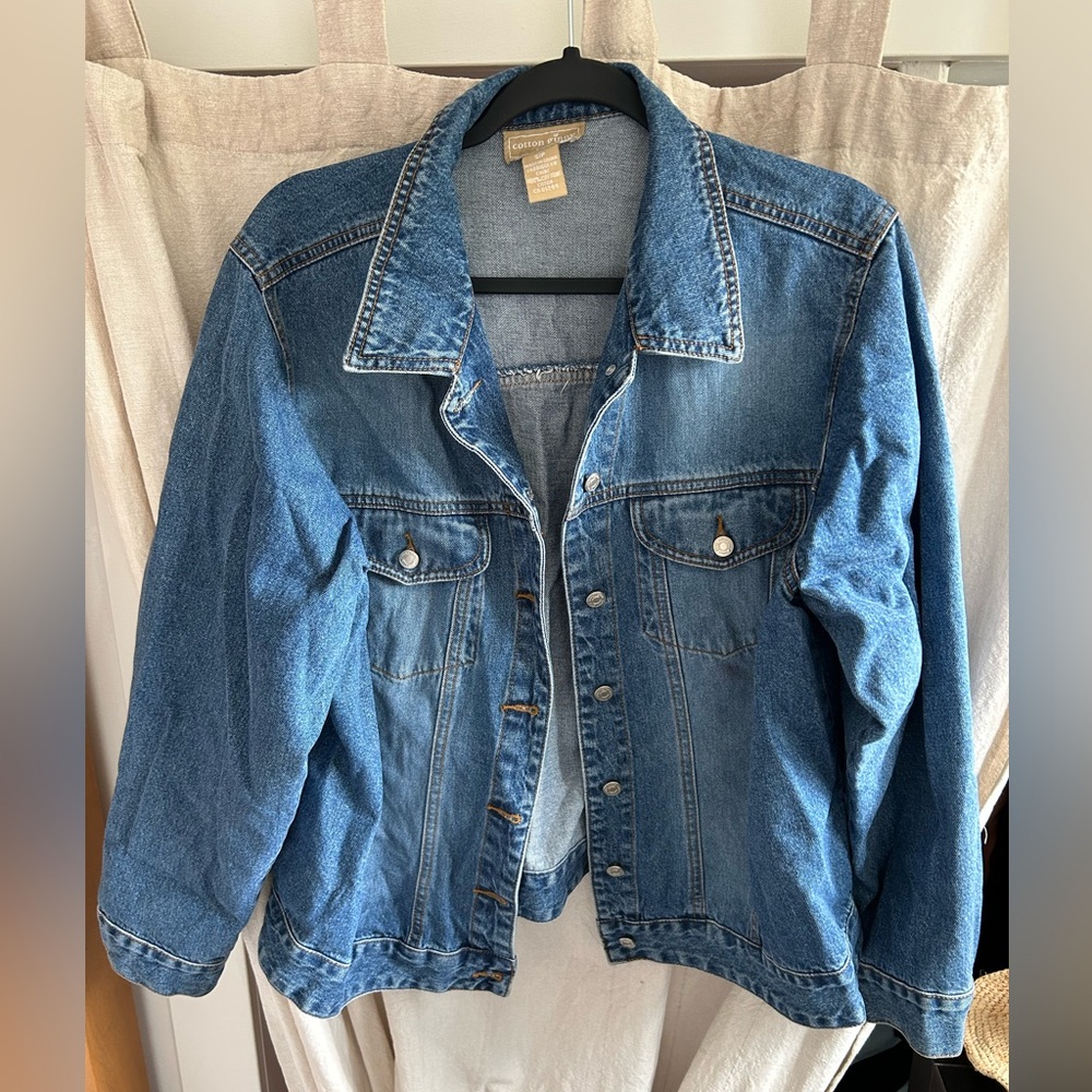 Jean jacket, Brand is Cotton Ginny plus, size small